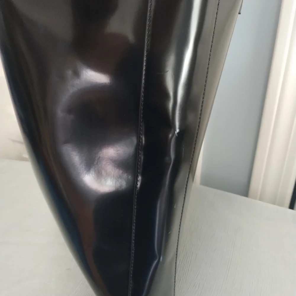 Givenchy Parfums Black Patent Tote Bag